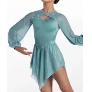 Elegant Teal Dance Dress